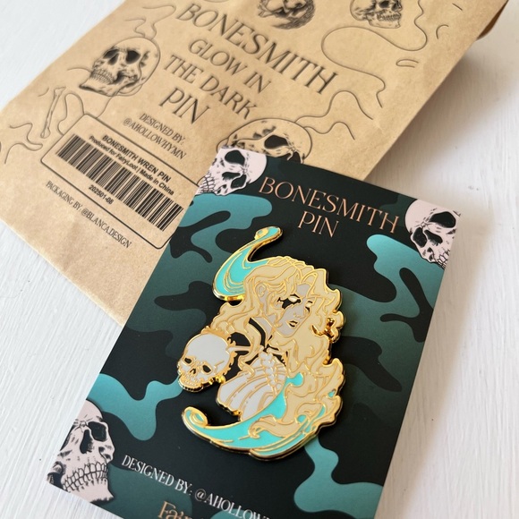Bonesmith Fairyloot Enamel Pin Bookish gifts - Picture 2 of 3
